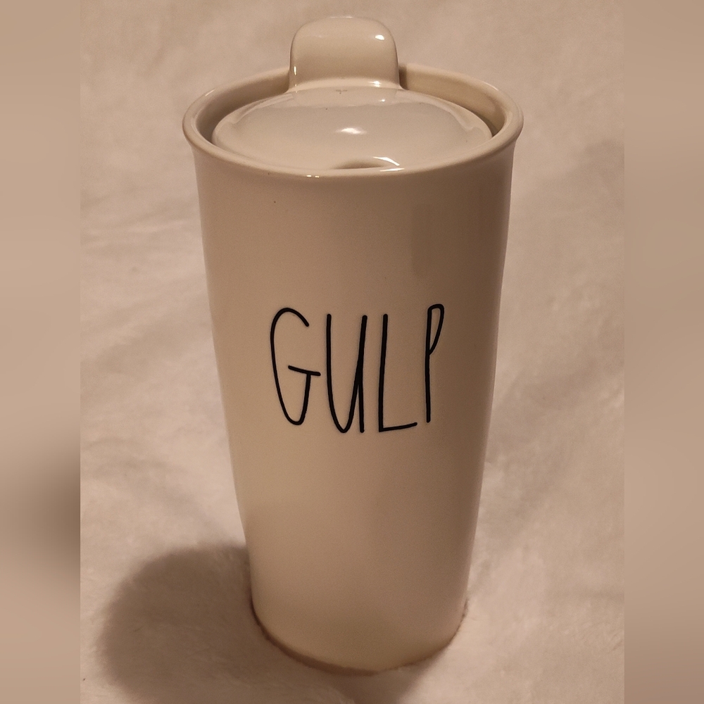 NEW! Rae Dunn "Gulp" Travel Cup/Tumbler